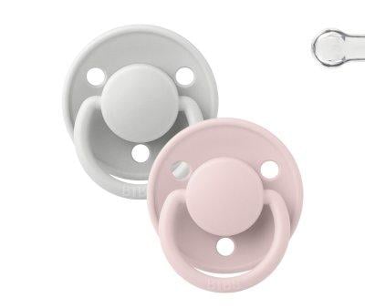2 Sucette BIBS De Lux Haze/Blossom  Silicone