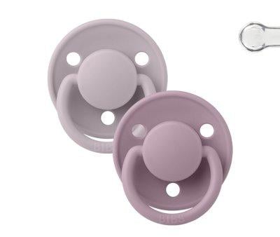 2 sucettes BIBS De Lux Dusky Lilas/heather Silicone