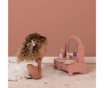 Tocador Con Set De Maquillaje Rosa Little Dutch