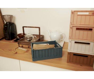 2 Medium Storage Boxes Weston Whale Blue