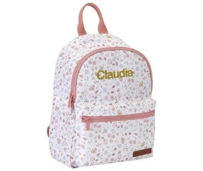 Mochila Flores y Mariposas LD Personalizable
