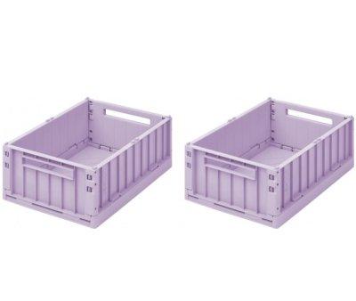 2 caixas Armazenamento Mdias Weston Light Lavender