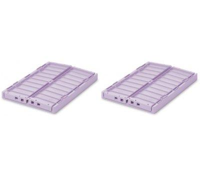 2 caixas Armazenamento Mdias Weston Light Lavender