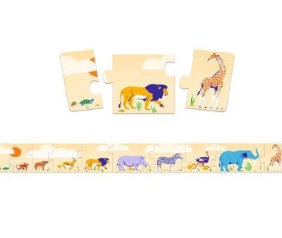 Puzzle ducatif animaux petits et grands