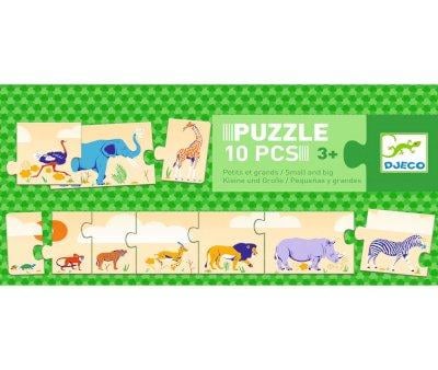 Puzzle ducatif animaux petits et grands
