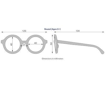 Gafas de Sol Flexibles (+6 aos) Original Round Sweet Cream