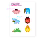 Pack Combi Animali 58 pz. Etichette Termoadesive + Figurine Termo + Adesive