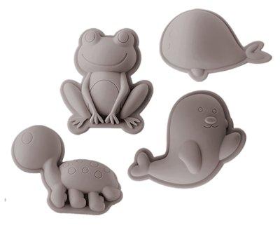 Set de Moldes de Arena Frog Gris Claro