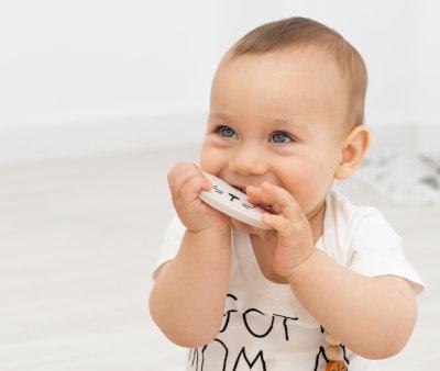 Silicone Teether Pippa The Cat Mauve