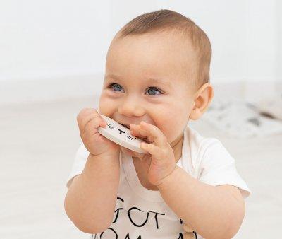 Anneau de dentition en silicone Milo The Dog Rose