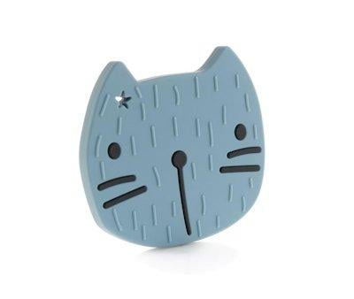 Silicone Teether Pippa The Cat Blue