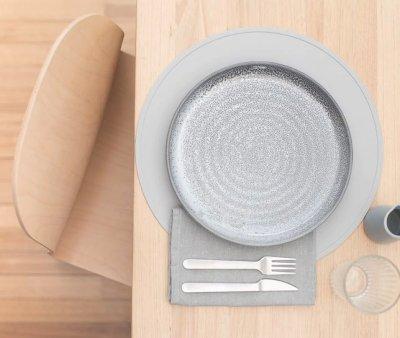 Tovaglietta Silicone Round Grey