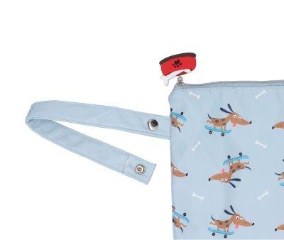 Borsa Impermeabile Grande Personalizzabile Skater Dog