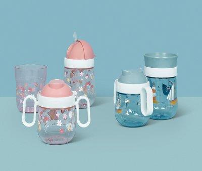 Vaso Antiderrame Mio Flores y Mariposas 200ml