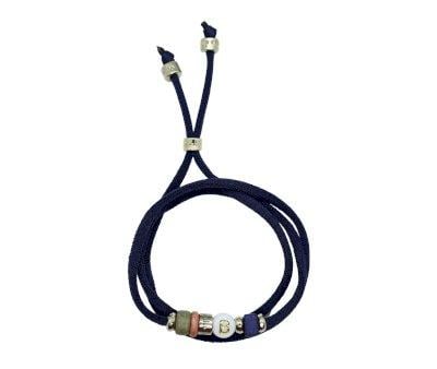 Colar Pulseira Du Navy Blue
