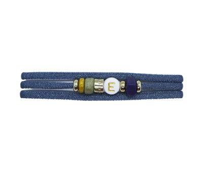 Colar-Pulseira Du Azul Acizentada