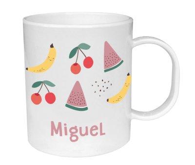 Tazza Plastica Personalizzata Fruits