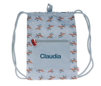 Mochila Saco impermevel Personalizvel Skater Dog