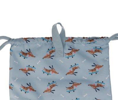 Mochila Saco impermevel Personalizvel Skater Dog