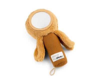 Petit hochet avec miroir Jelly Mustard