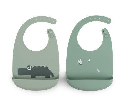 2 Bavagli Silicone Croco Green