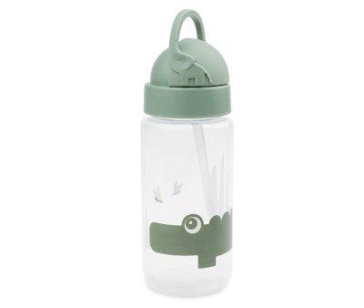 Garrafa de Plstico Croco Green com Palhinha