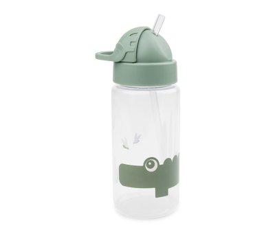 Garrafa de Plstico Croco Green com Palhinha