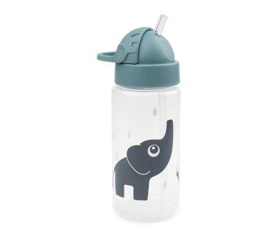 Garrafa de Plstico Azul Elphee com Palhinha