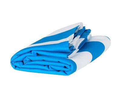 Telo Spiaggia Large Microfibra Cabana Azzurro Personalizzabile