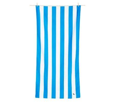 Telo Spiaggia Large Microfibra Cabana Azzurro Personalizzabile