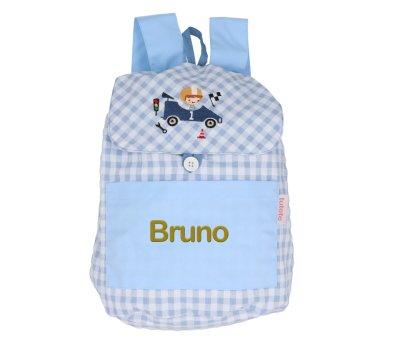 Mochila Vichy Pequea Speed Racers Personalizable