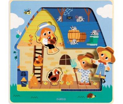 Puzzle  3 niveaux Ferme