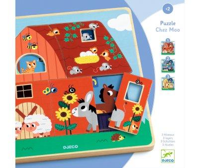 Puzzle  3 niveaux Ferme