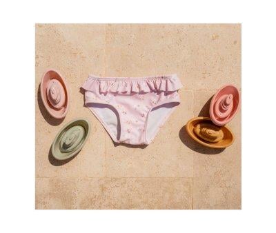 Braguita Bikini Volante Flores Rosa