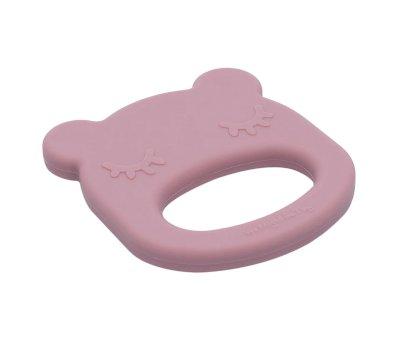 Silicone Teether Bear Dusty Rose