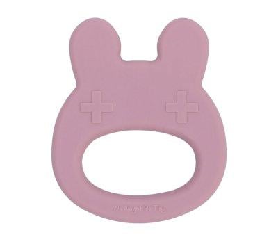 Bunny Teether Silicone Dusty Rose