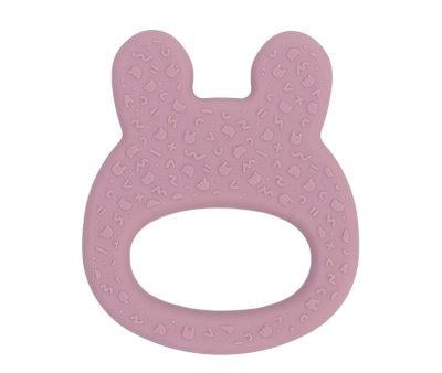 Bunny Teether Silicone Dusty Rose