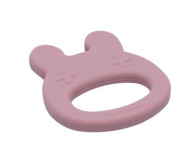 Bunny Teether Silicone Dusty Rose