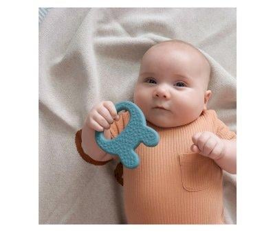 Silicone Teether Bunny Blue Dusk