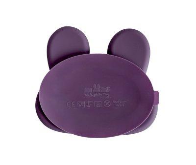 Plato with Suction Bunny Plum