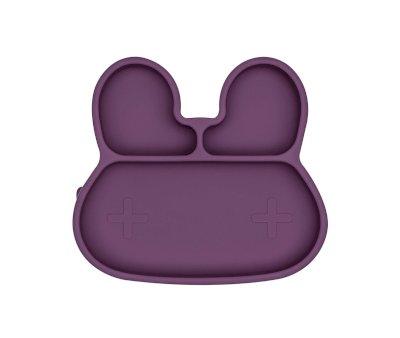 Plato with Suction Bunny Plum