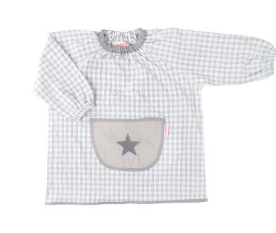 Babi con Bolsillo Central Estrella Gris Personalizable