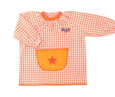 Bata Personalizada com Bolso Central Estrela Laranja