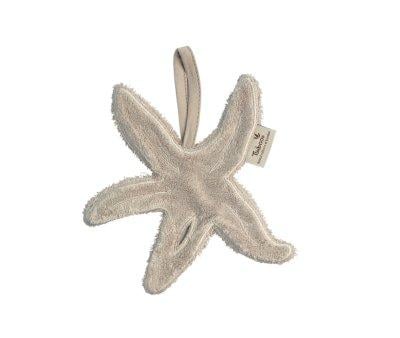 Star Pacifier Clip Timboo Feather Grey