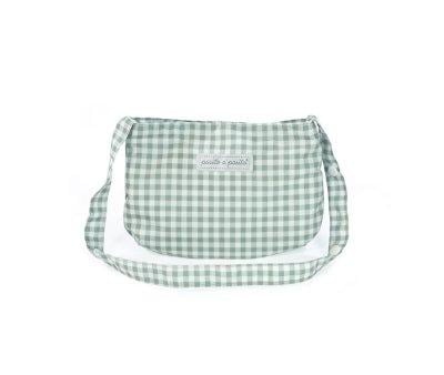 Borsa Passeggino Bambole Tom Vichy Verde