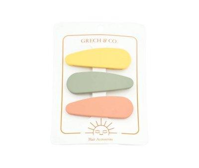 Clips para Pelo Snap Mellow Yellow/Fog/Coral Roug