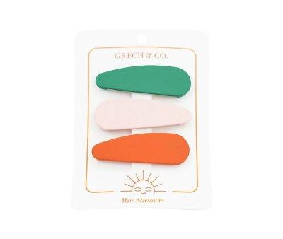 Clips para Pelo Snap Emerald/Blush Bloom/Cajun Blossom
