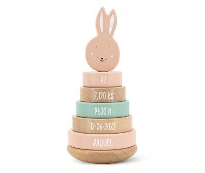 Torre Trixie Empilhvel Mrs. Rabbit Personalizada