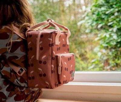 Mochila Pequea Studio Cherry Terracota Personalizable
