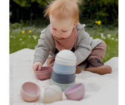Stackable Wobbly BIBS Pastel Rainbow